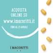 It could be an image depicting the following text "BUY ONLINE ON www.imacoritti.it UNTIL 23 APRIL IMACORITTI"