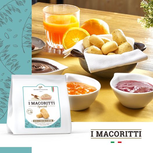 你吃过 I Macoritti 早餐吗？ 搭配您最喜欢的果酱或美味的酱汁：它们略带咸味......