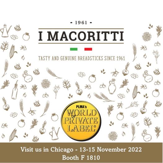 I Macoritti breadsticks are in #PLMA #Chicago show from 13 to 15 November 2022.
 Come at the PLMA - Private Label Manufacturers Association ’s U.S. Pr...