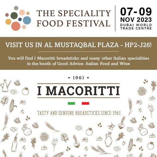 #IMacoritti will be exhibiting at the upcoming Speciality Food Festival in Dubai.
  Join us from Nov 7 to Nov 9 at Dubai World Trade Center, we will ...