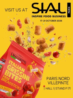 Visit us at SIAL Paris to discover the authentic taste and irresistible crunch of i Macoritti mini breadtsicks 

17-21 October 
Paris Nord Villepinte
...
